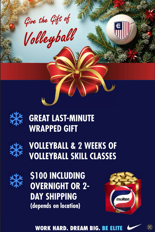 Elite Skils / Class Gift Card 2025 with New Volleyball