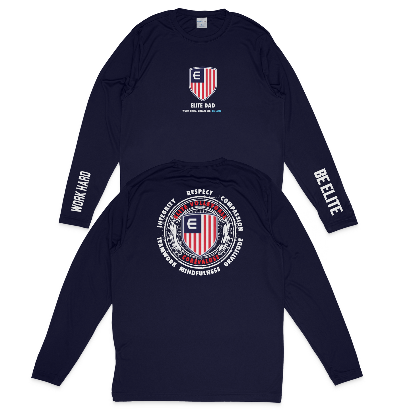 Elite Sports Sports Performance Long Sleeve Elite Dad Navy
