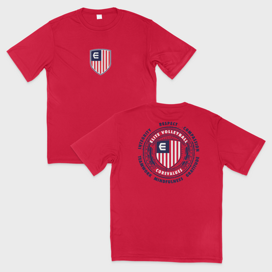 Elite Sports Performance Core Values Shirt Red