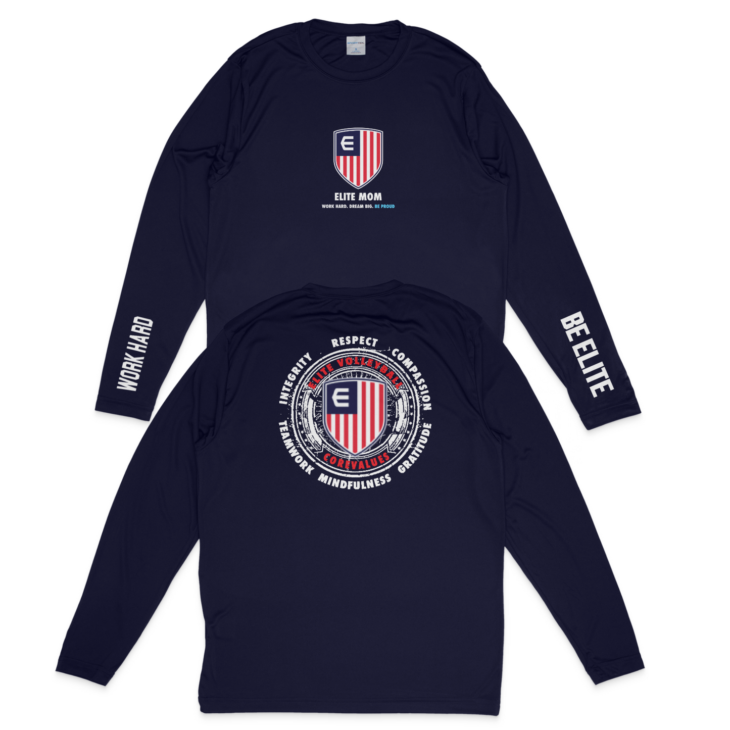 Elite Sports Sports Performance Long Sleeve Elite Mom Navy